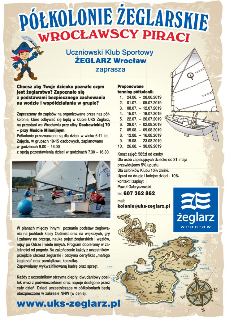 półkolonie 2019 UKS żeglarz